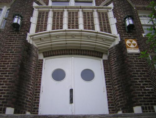 back door of Kenyon Hall