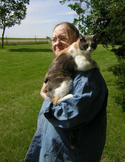 Joyce and cat