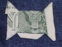 dollar bill - folded