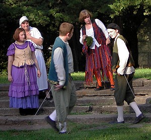 scene from "Twelfth Night" two years ago, July 2004