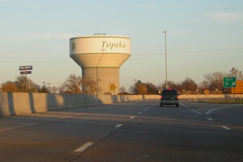 Topeka's water tower