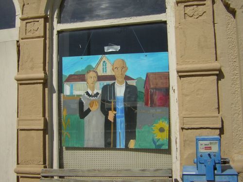 American Gothic with twine