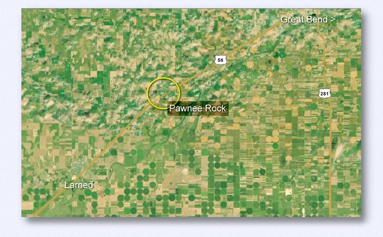 Map of Pawnee Rock